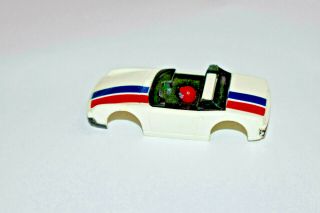 Vintage Tyco Pro Slot Car - Porsche 914 White Red Blue Rare Body Only