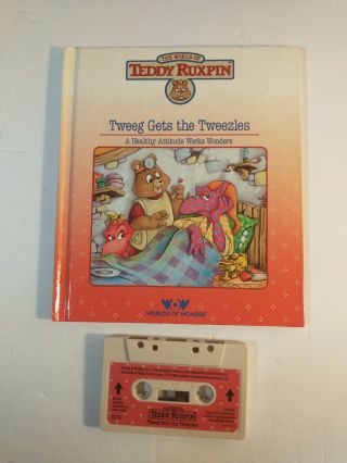 Vintage Teddy Ruxpin Tweeg Gets The Tweezles Book Cassette Wow Loose