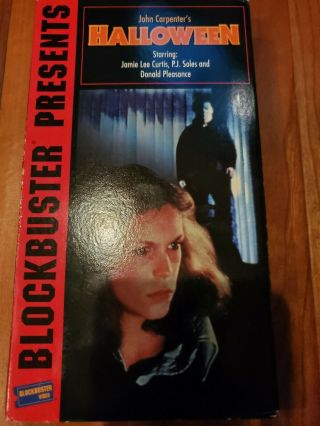 Halloween 1978 1995 Blockbuster Home Video Vhs Rare