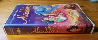 Walt Disney ' s Aladdin on VHS Clamshell Spanish Language Espanol Verison Rare 3