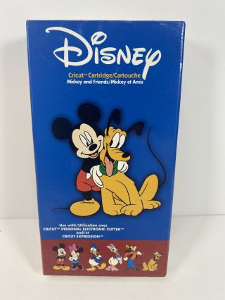 Disney Mickey And Friends Cricut Cartridge Rare Hard To Find