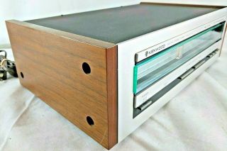 Rare Oak Sided Kenwood Kt 413 Am - Fm Tuner - Automatic Sequential Tuning