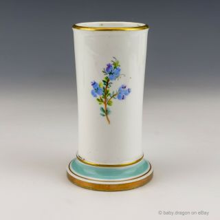 Antique English Royal Worcester Porcelain - Flower Painted Vase - Lovely 3