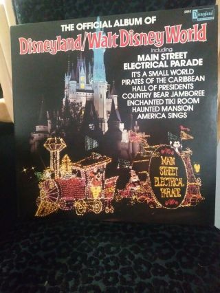 The Official Album Of Disneyland / Walt Disney World Rare Orig 1980 Lp Vinyl