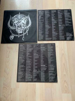Motorhead No Remorse 2x Lp Rare 1984 Uk 1st Pressing Leather Sleeve