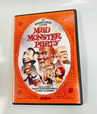 Mad Monster Party (dvd,  2005) Rare,  Oop Anchor Bay Rankin & Bass (1967)