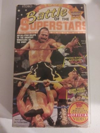 Wwf: Battle Of The Superstars - (vhs,  1992) Rare