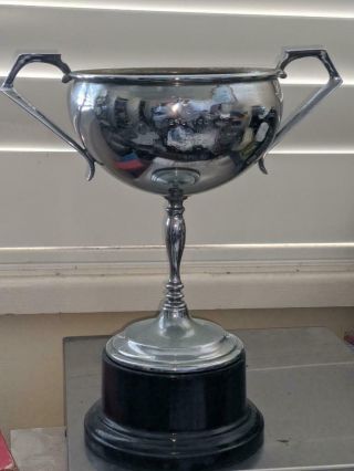Antique Speedway Silver Plated Trophy - The Wakefield " Castrol Cup " 1934 - 35
