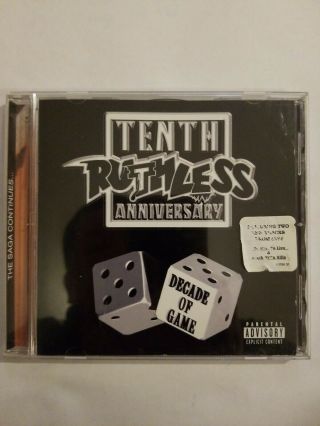 Rare Promo Press Ruthless Tenth Anniversary Best 2cd Eazy E Nwa Mc Ren Doc Great