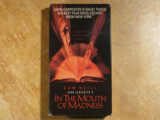 In The Mouth Of Madness Sam Neill John Carpenter Vhs 1st Edition 1995 Line