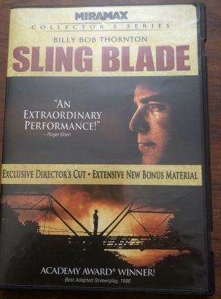 Sling Blade 2 - Dvd Set 2005 Special Edition Billy Bob Thornton 1996 Insert,  Rare