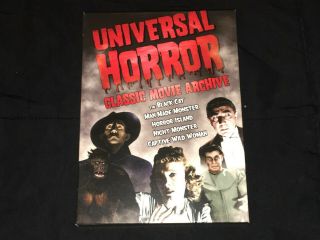 Universal Horror Classic Movie Archive Dvd 2 Disc Set Horror Rare Oop 5 Movies