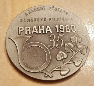 Czechoslovakia Czech Republic Slovakia Rare Medal Praha Philatelic Expo