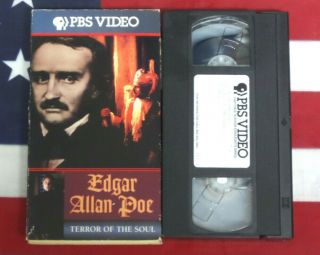 Edgar Allan Poe Terror Of The Soul (vhs,  1995) Pbs Video Biography Horror Rare