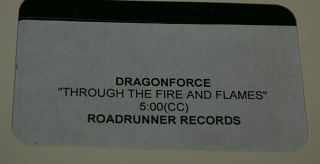 Dragonforce Through The Fire And Flames Rare Roadrunner Promotional Vhs Videohtf