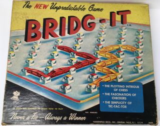 Rare Vintage Bridg - It Hasbro Board Puzzle Game 1960 Building Construction