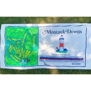 Vintage Montauk Downs 1991 Golf Towel Long Island Golf Course Rah Rah
