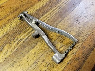Antique Tools Brass Beryllium Clamp • Vintage Machinist Anvil Hammer Forge ☆us
