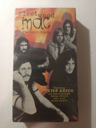 Fleetwood Mac The Early Years Vhs Peter Green - Era Rare Live Tv & Archive Footage