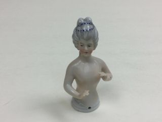 Germany German China Porcelain Antique Half Doll Arms Away Mold 13945