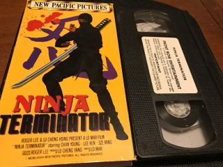Ninja Terminator Vhs 1993 Rare Martial Arts