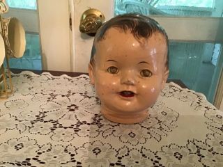 Antique Composition Baby Doll Head Only Parts Tlc