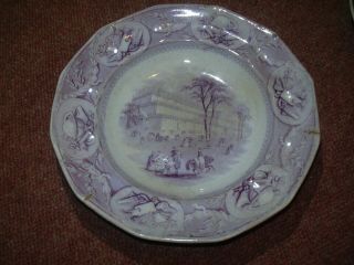 Antique Very Very Rare Mullbury Pinder Bourne & Hope Great Exhibition Plate 1851