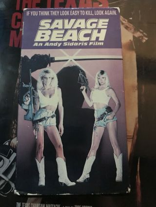 Savage Beach (vhs,  1990) Rare Cult Action Playboy Models With Guns