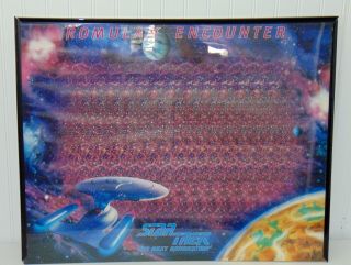 Star Trek " Romulan Encounter " 22 " X 28 " Picture Poster Rare 3d Invisible Ship