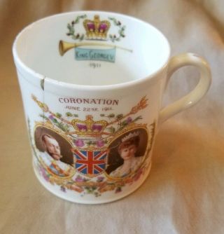 Commemorative Royal Cup Coronation Of King George V & Queen Mary 1911 Vl138
