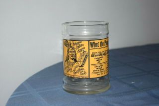 Rare Large Vintage Kickapoo Sagwa Cough Cure Aqua Glass Medicine Indian