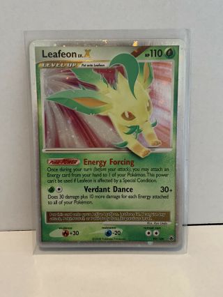 Leafeon Lv X - 99/100 - Holo Ultra Rare Majestic Dawn Pokemon Nm