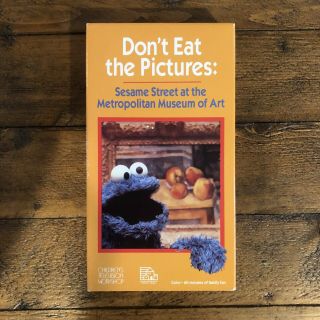 Sesame Street Dont Eat The Pictures Metropolitan Museum Of Art Vhs Rare