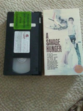 A Savage Hunger VHS 1984 Vestron Video The Oasis OOP Rare Movie 3