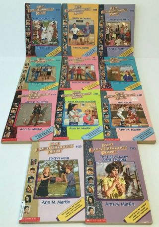 Scholastic The Baby - Sitters Club Books 121 - 131 Vintage Rare Childrens Book 