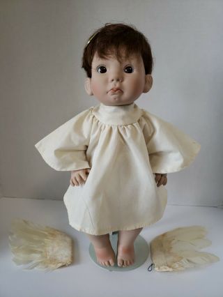 Vintage Lee Middleton Little Angel 14 " Vinyl Doll Pre - Owned Wings Not Attached