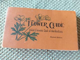 Antique 1926 Wild Flowers Of The East Rockies Guide Pocket Book Chester Reed Vgc