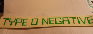 Type O Negative Sticker 1998 Vintage Oop Rare Collectible
