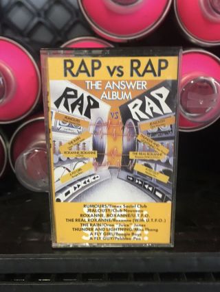Vintage 1980s Rap Vs Rap Cassette Tape Hip Hop Compilation Priority Records Rare