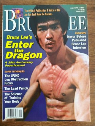 Rare Bruce Lee - Cover Issue - Jun Fan Jeet Kune Do - Aug.  1998 - Vintage