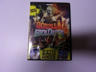 Godzilla Vs.  Biollante/monster/shark Vs.  Octopus (dvd,  Triple Feature) Rare Oop