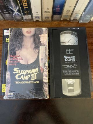 Sleepaway Camp III 3 Teenage Wasteland VHS RARE OOP HTF HORROR 3
