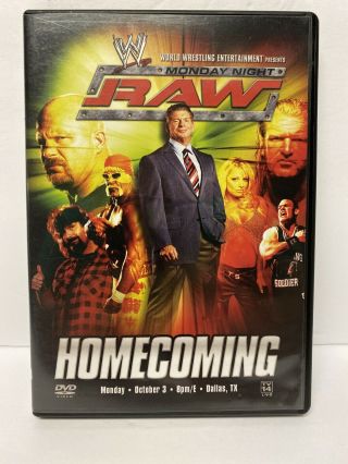 Wwe Monday Night Raw Homecoming Dvd October 3,  2005 Wrestling Like Rare