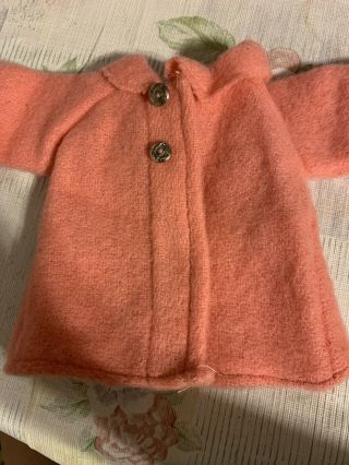 Vintage Wool Pink Doll Jacket With Silver Buttons