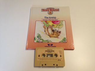 Vintage 1985 Teddy Ruxpin The Airship Child Book & Cassette Tape World Of Wonder