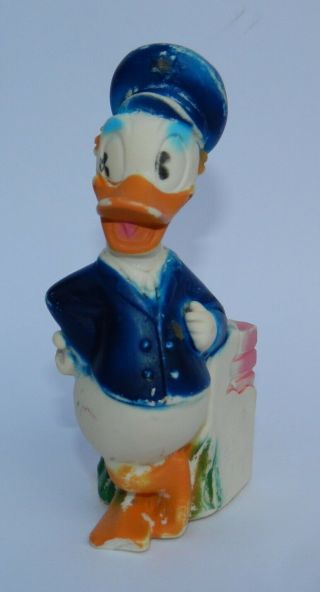 Vintage Mega Rare Walt Disney Police Donald Duck Vinyl Figure Mexico 4