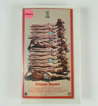 Private Resort Johnny Depp,  Rob Morrow 1985 Oop Vhs W/plastic Case Rare