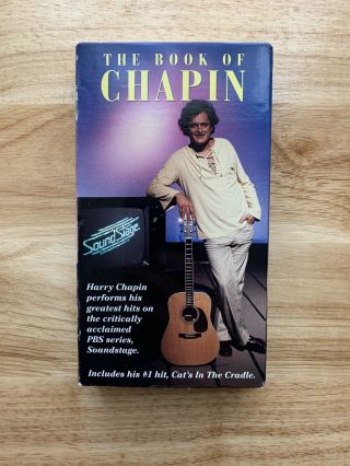 Harry Chapin - The Book Of Chapin (vhs 1995) Rare 1974 Concert