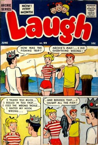 LAUGH COMIC 99,  1959,  ARCHIE,  JUGHEAD,  BETTY & KATY KEENE VINTAGE RARE CLASS 2
