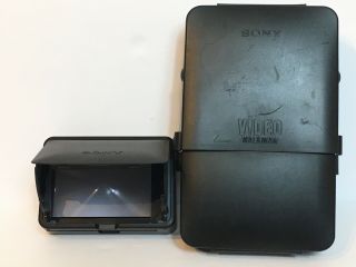 Sony Video Walkman Case Rare Gv - 500 Flexible Plastic Slip Cover Magnifying Glass